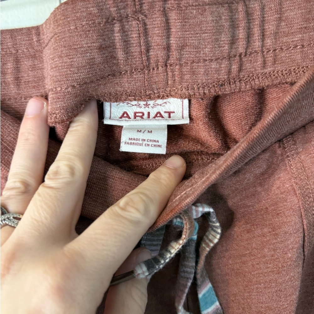 Ariat Women’s Brick Joggers Drawstring, Brown/Orange, Size M - Picture 8 of 10